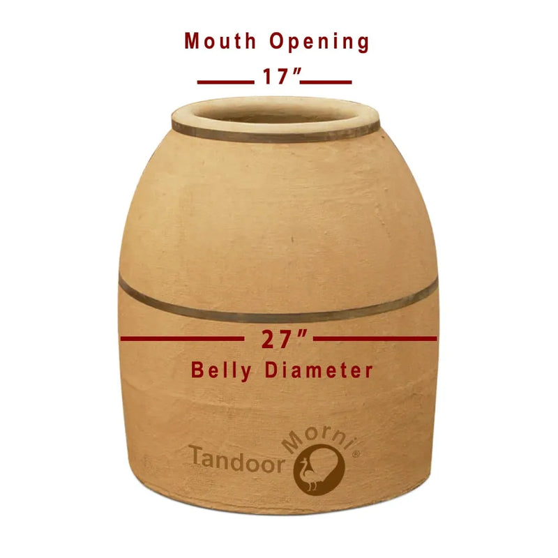 Tandoor Morni 32" Square Tandoor Clay Oven, Natural Gas