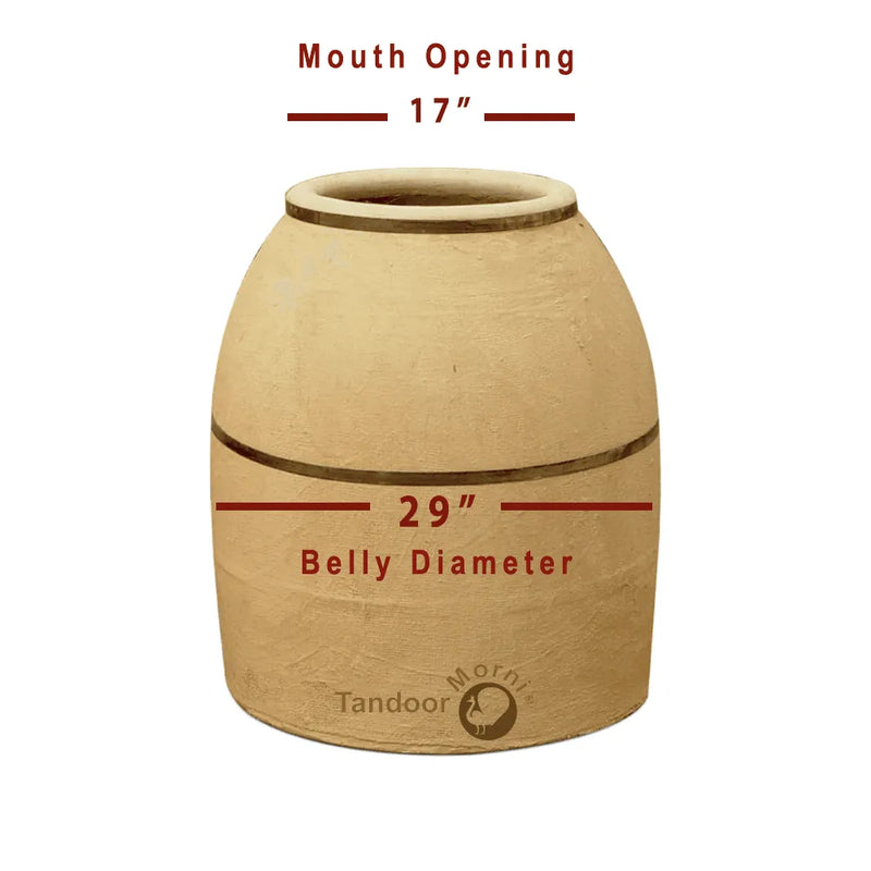 Tandoor Morni 34" Square Tandoor Clay Oven, Natural Gas