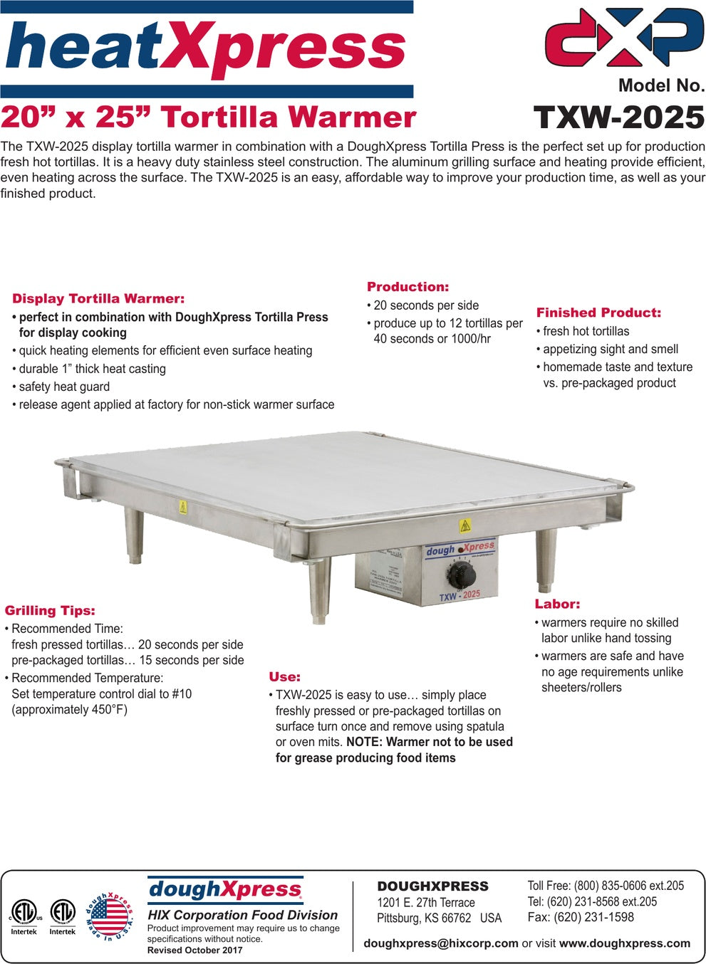 Spec Sheet