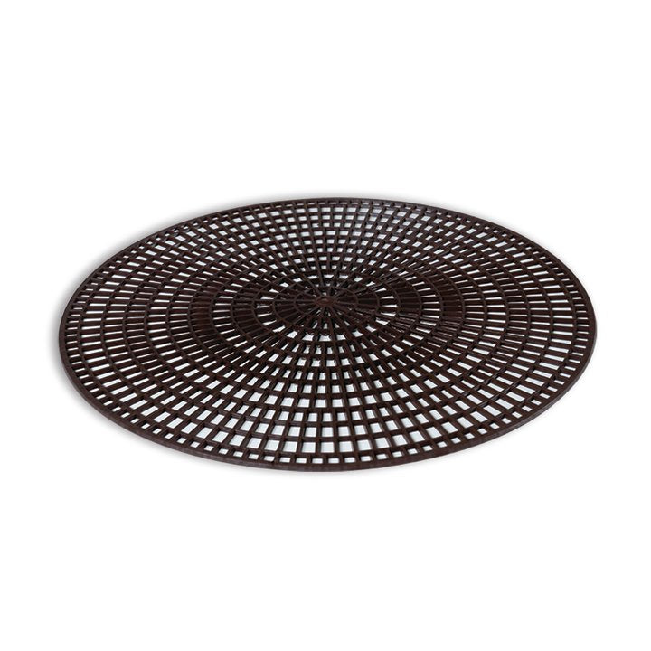 Vollrath 12.5" Round Non Skid Mat, Brown