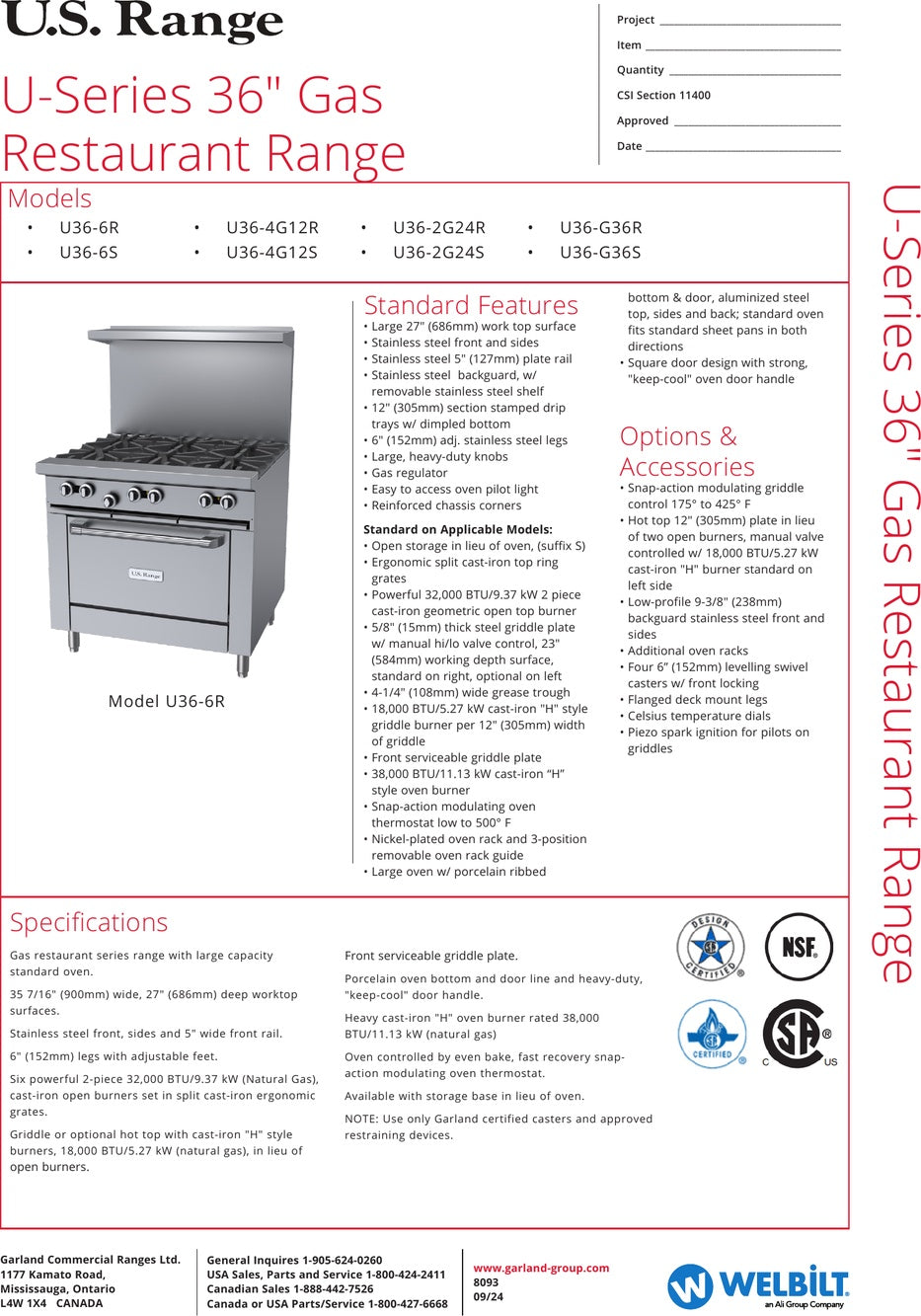Spec Sheet