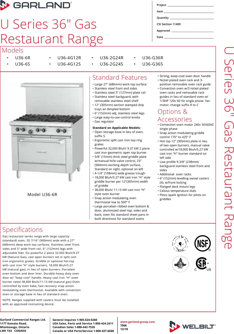 Spec Sheet
