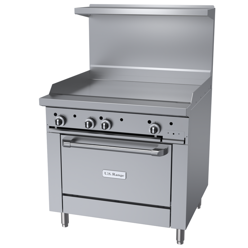 Garland U Series 36" Griddle with Standard Oven Natural Gas 92,000 BTU
