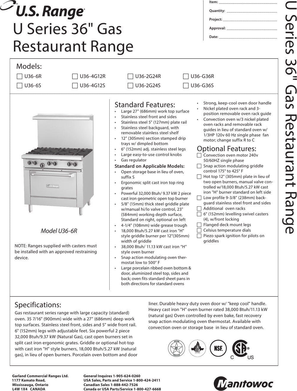 Spec Sheet