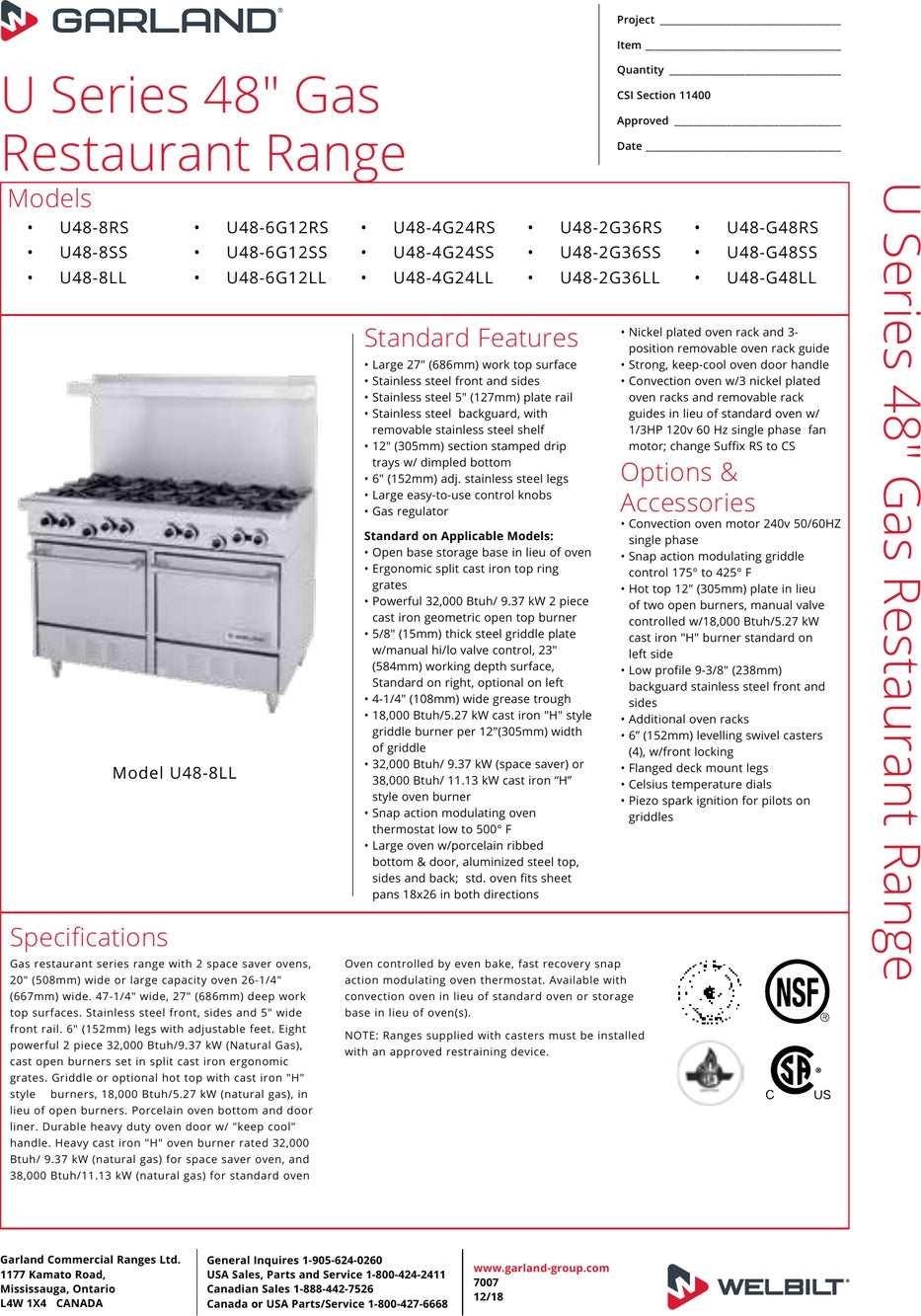 Spec Sheet