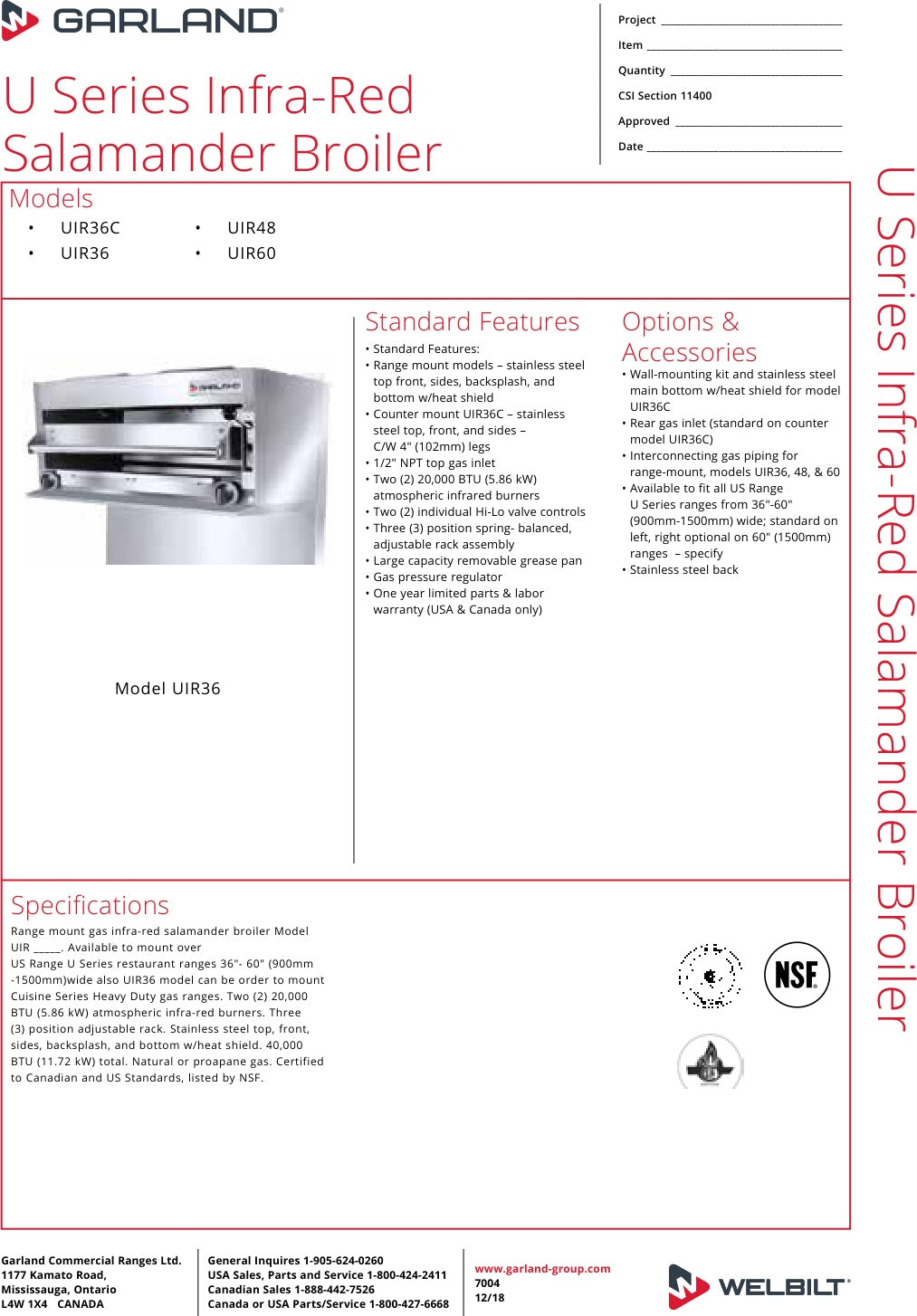 Spec Sheet