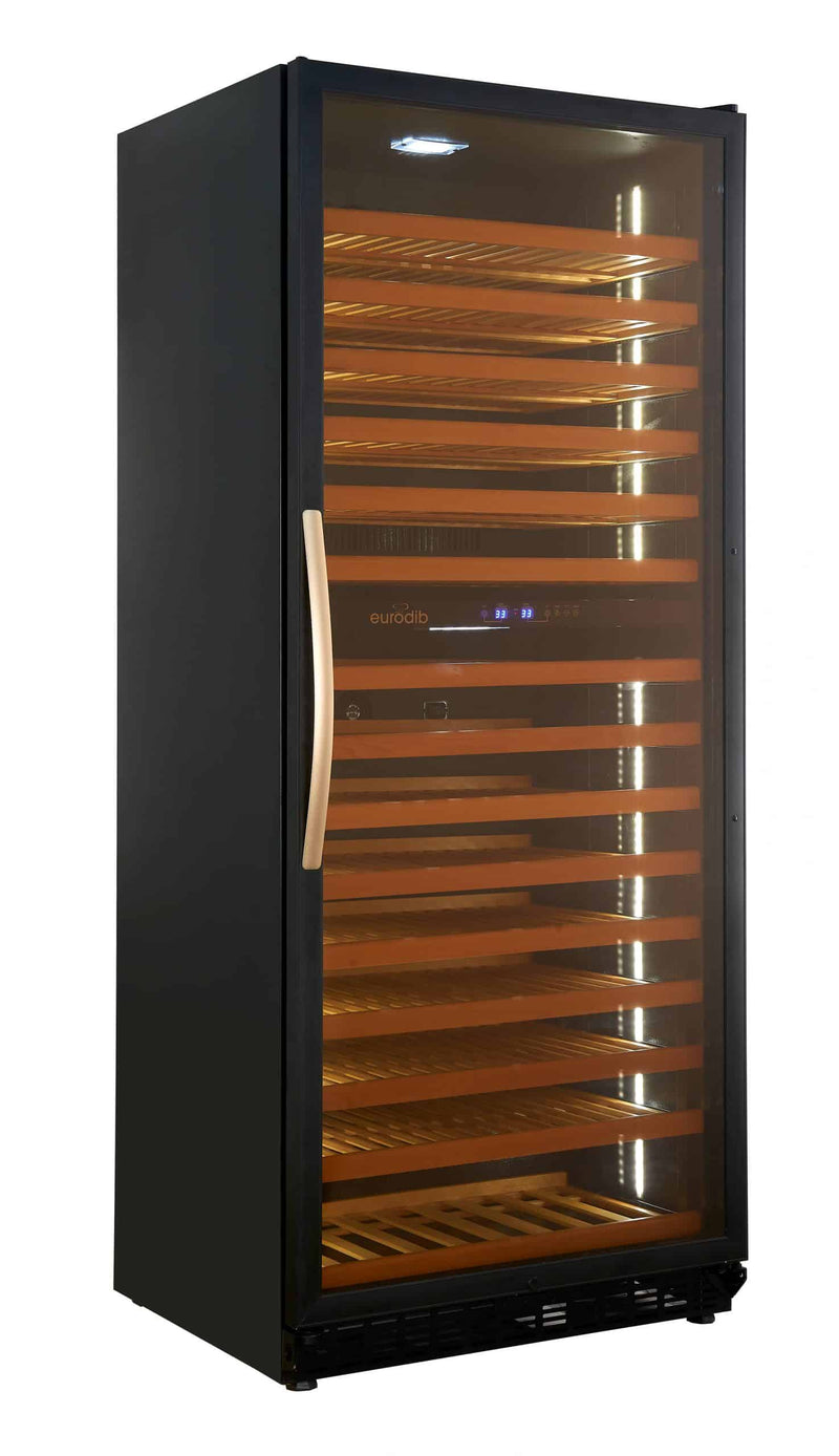 Eurodib 29" Dual Zone Wine Cooler with 170 Bottle Capacity & 1 Glass Door