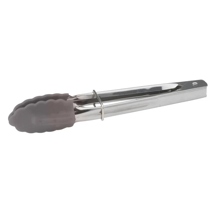 Winco 7" Locking Utility Tongs with Silicone Grips - UT-7K