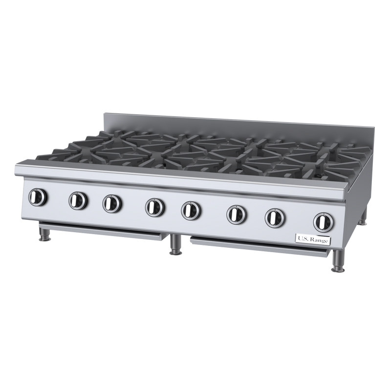 Garland U.S Range 48" Countertop 8 Burner Hotplate Natural Gas 240,000 BTU
