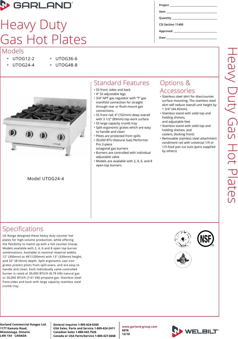 Spec Sheet