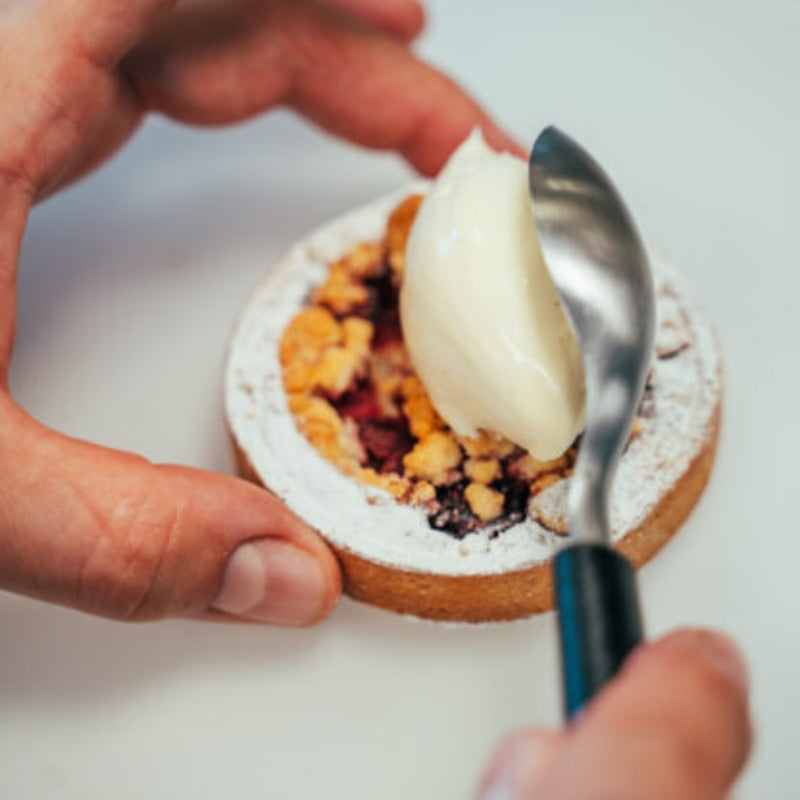 Ventures Triangle Green Grip Small Quenelle Spoon