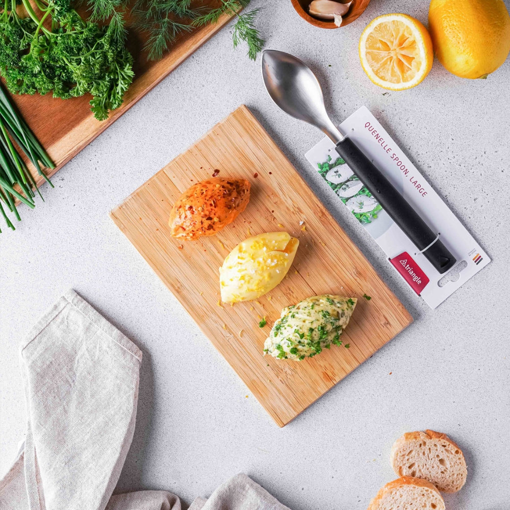 Ventures Triangle Green Grip Large Quenelle Spoon