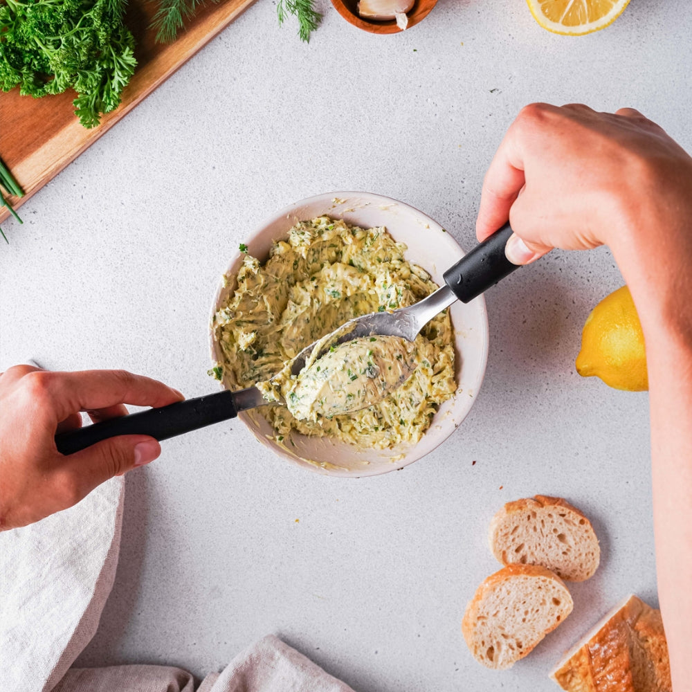 Ventures Triangle Green Grip Large Quenelle Spoon