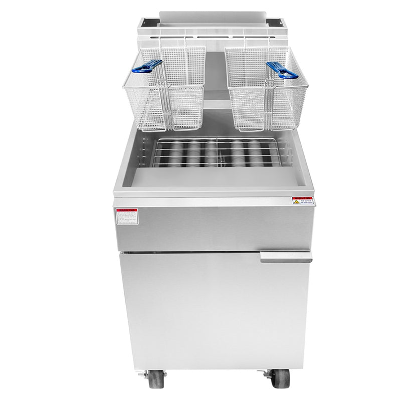 Atosa 75 lb Floor Fryer Natural Gas 170,000 BTU