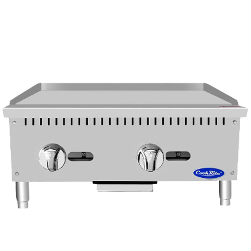 Atosa 24" Countertop Gas Griddle with Manual Controls, Natural Gas