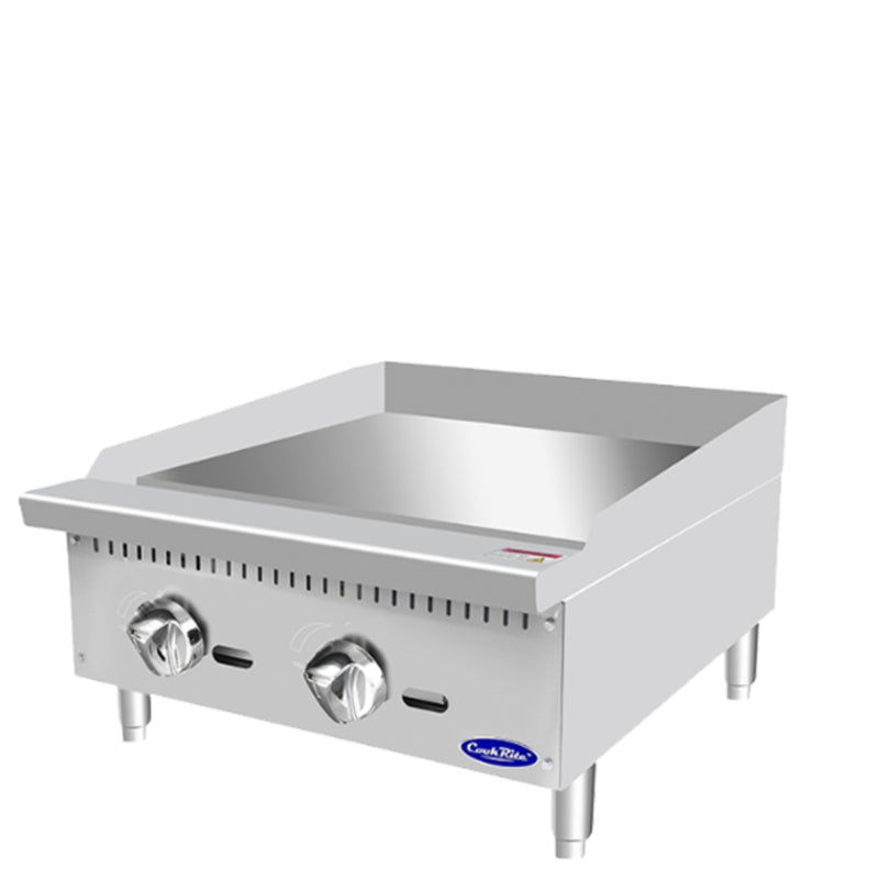Atosa 24" Countertop Gas Griddle with Manual Controls, Natural Gas