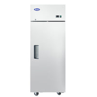 Atosa MBF8004GR 28" Reach-In Fridge with 1 Solid Door & Top Mount Compressor