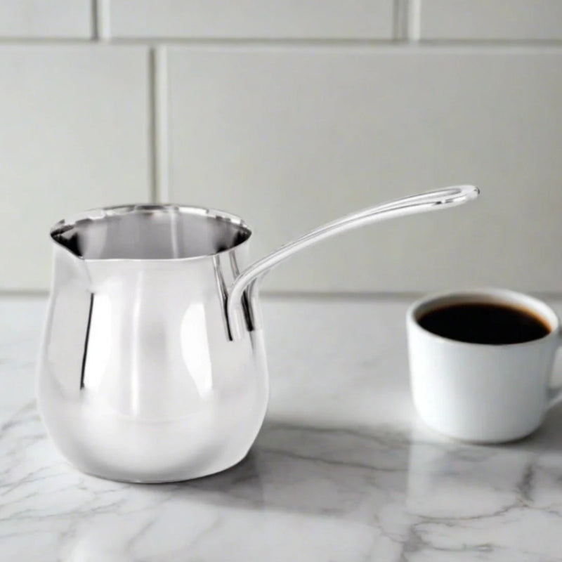 Cuisinox 12 Oz Stainless Steel Turkish Pot with Extended Lip