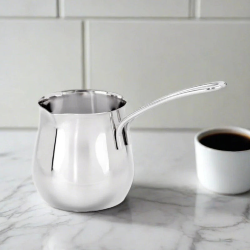 Cuisinox 24 Oz Stainless Steel Turkish Pot with Extended Lip
