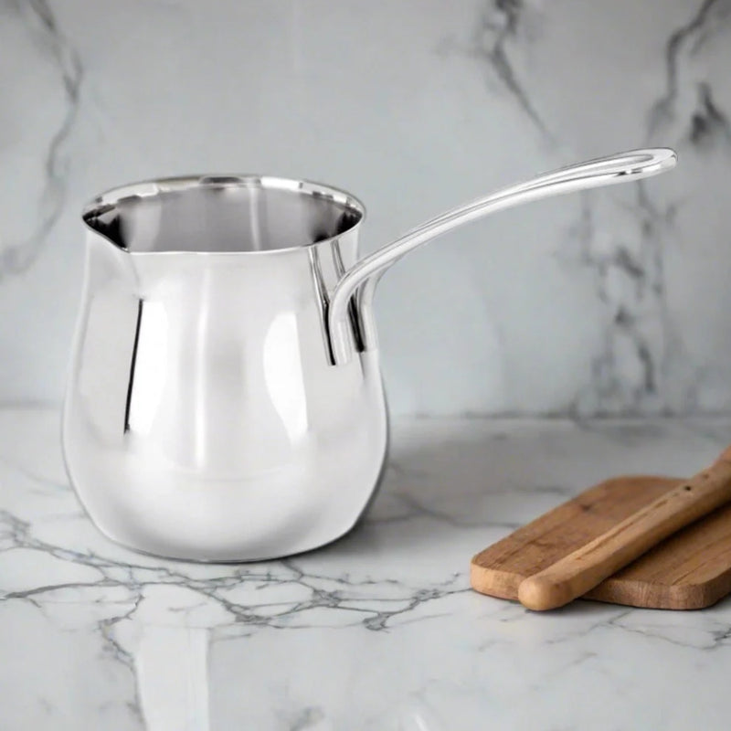 Cuisinox 24 Oz Stainless Steel Turkish Pot with Extended Lip