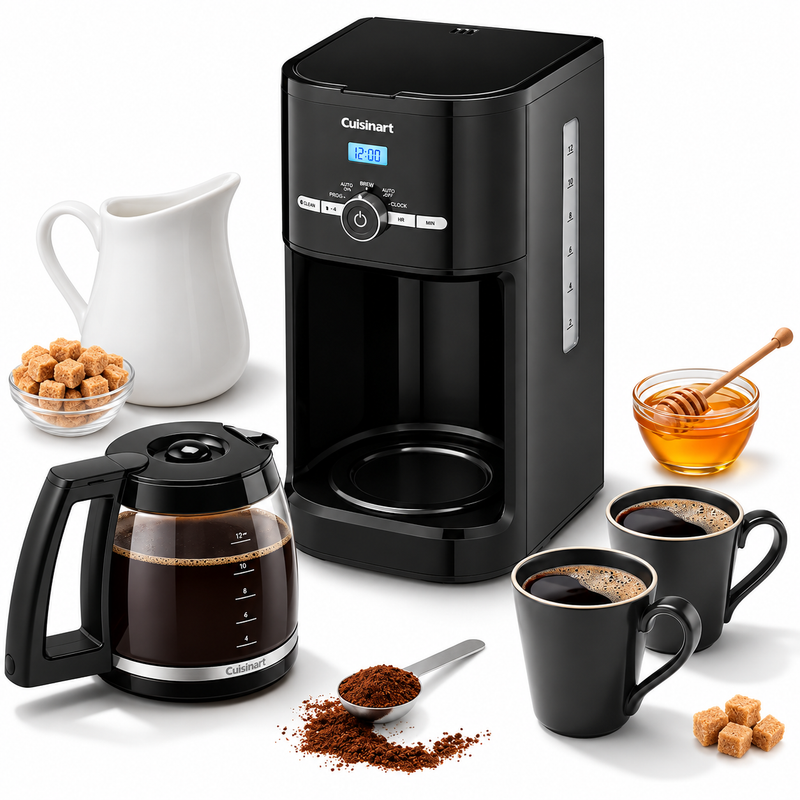 Cuisinart 12-Cup Classic Programmable Coffee Maker, Black