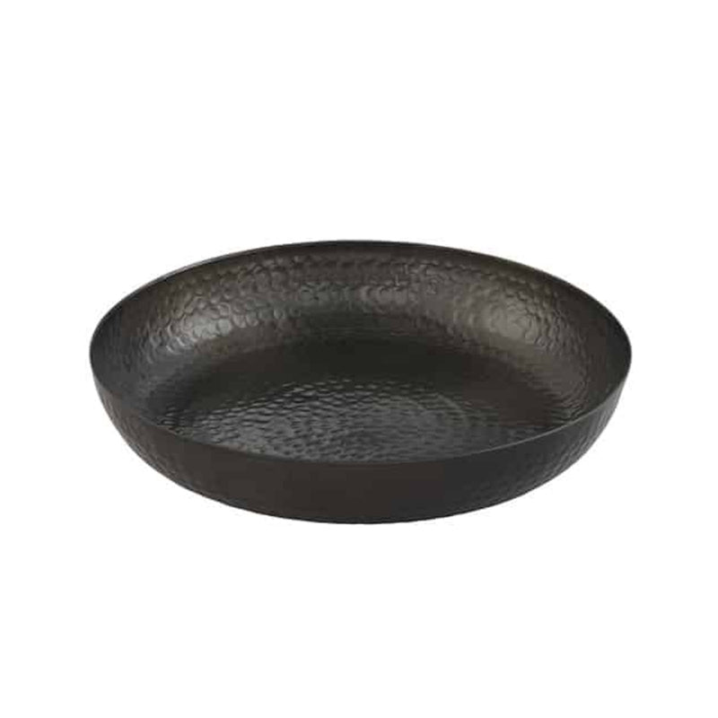 American Metalcraft 14" Black Hammered Aluminum Seafood Tray
