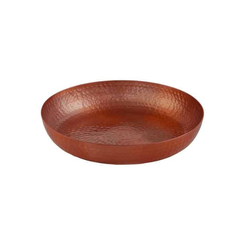 American Metalcraft 14" Copper Hammered Aluminum Seafood Tray, Single Walled