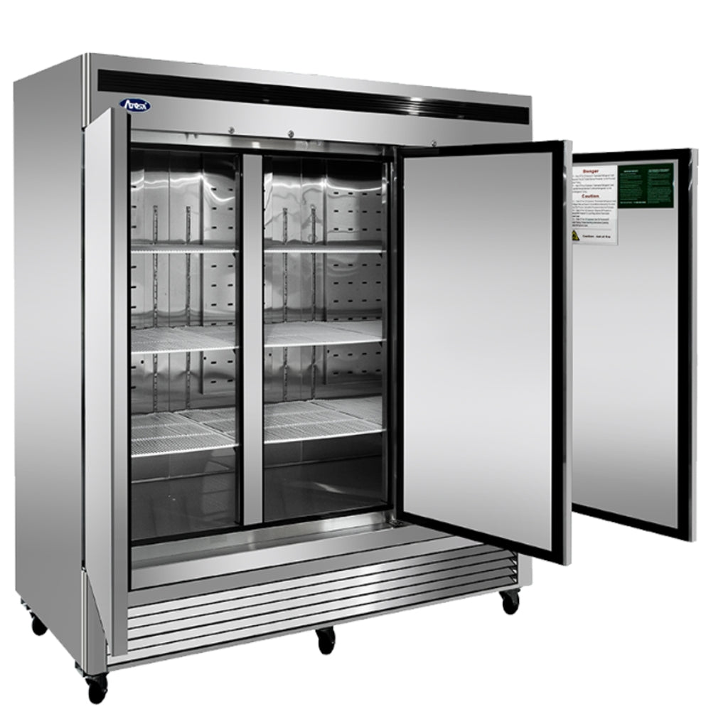 Atosa MBF8508GR 31" Reach-in Refrigerator with 3 Solid Doors & Bottom Mount Compressor