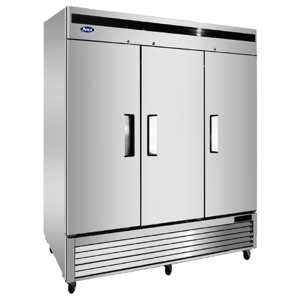 Atosa MBF8508GR 31" Reach-in Refrigerator with 3 Solid Doors & Bottom Mount Compressor
