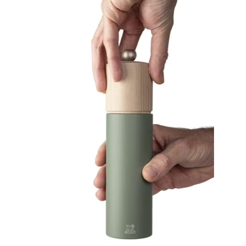 Peugeot Boreal 8.25" Beech Wood Pepper Mill, Fern Green