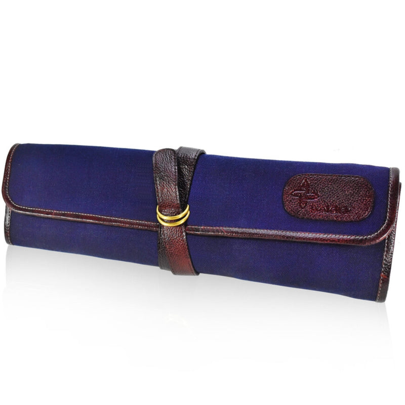 Boldric 7 Pocket Canvas Knife Roll, Navy
