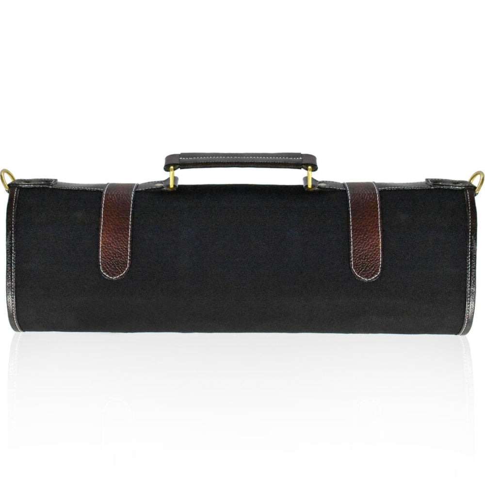 Boldric 9 Pocket Canvas Knife Bag, Black