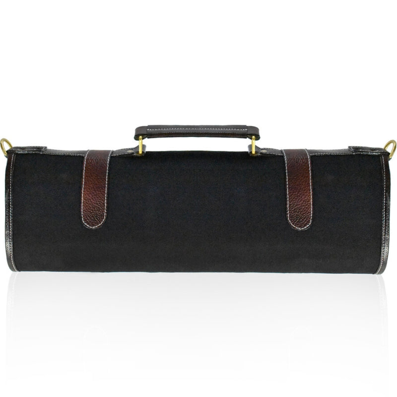 Boldric 9 Pocket Canvas Knife Bag, Black