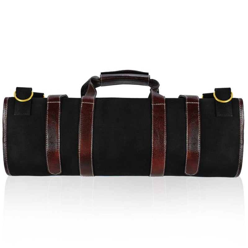 Boldric 17 Pocket Canvas Knife Bag, Black
