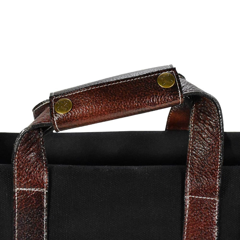Boldric 17 Pocket Canvas Knife Bag, Black