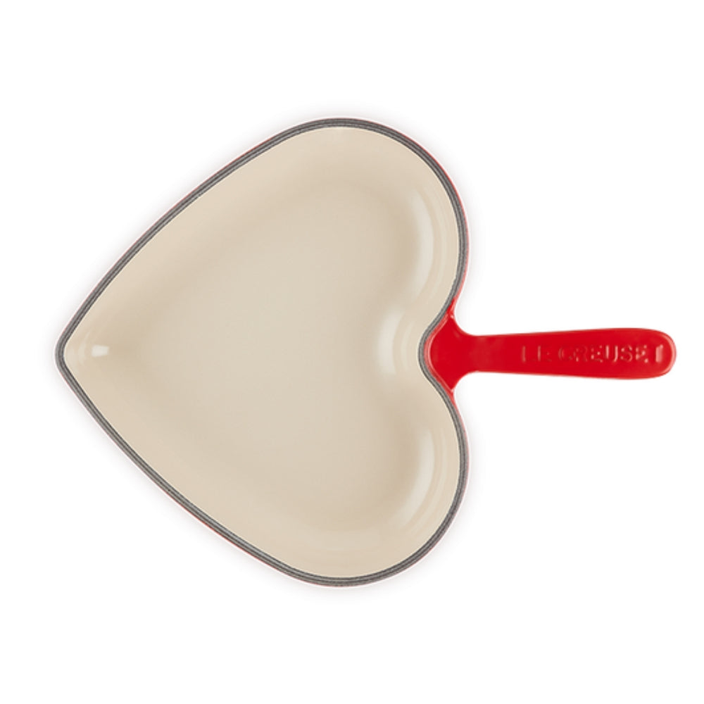 Le Creuset 10" Heart Skillet, Cherry