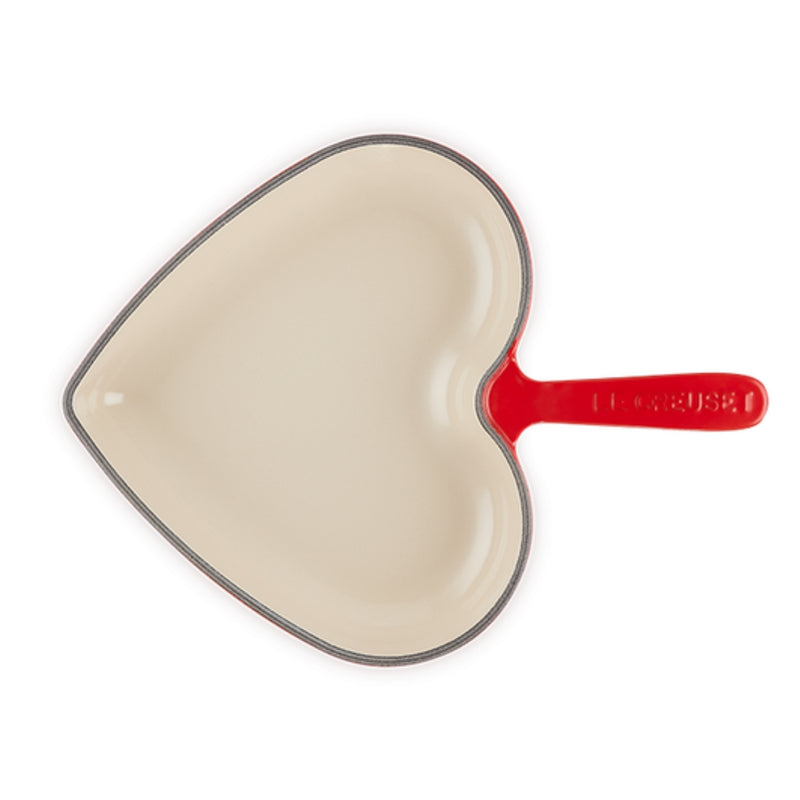 Le Creuset 10" Heart Skillet, Cherry