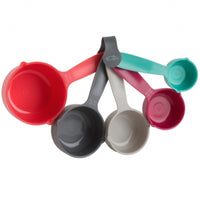 Trudeau 5 Piece Measuring Cups Set, Assorted Colors