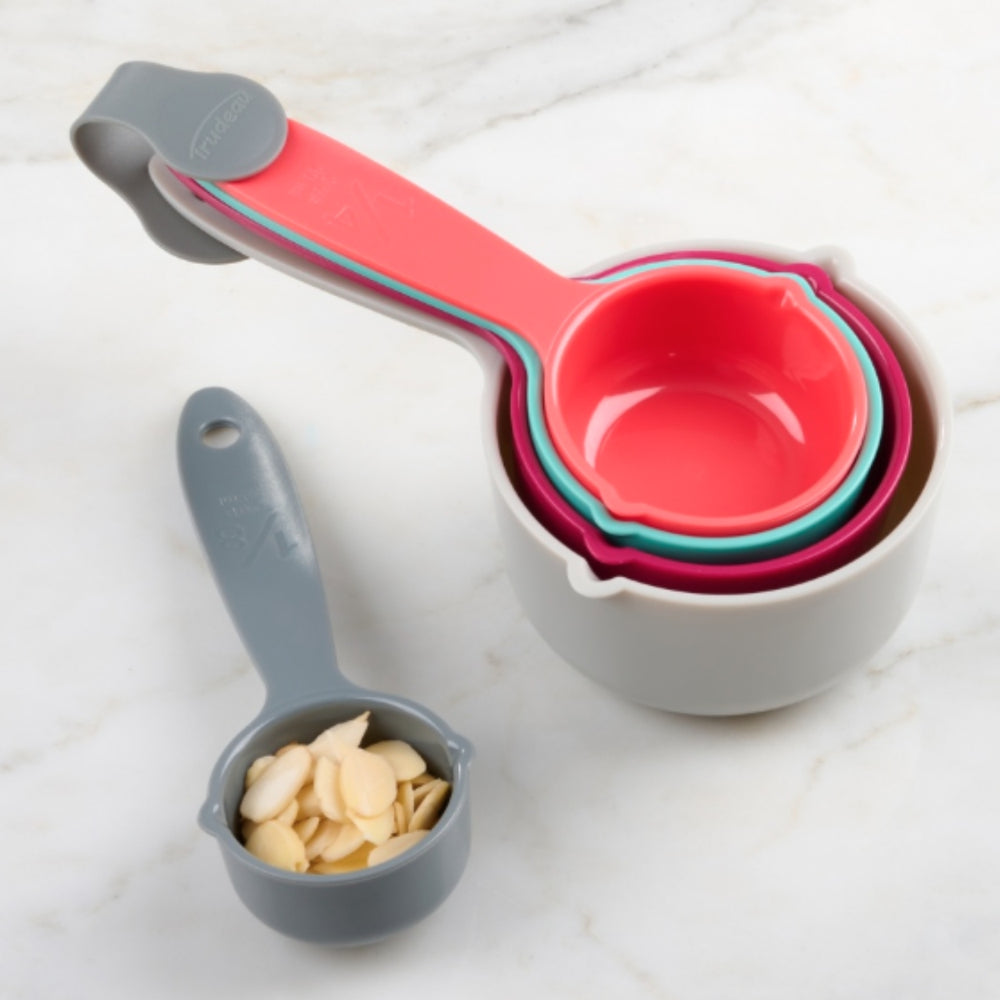 Trudeau 5 Piece Measuring Cups Set, Assorted Colors