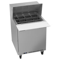 Beverage-Air 27" Sandwich / Salad 12 Pan Refrigerated Prep Table with 1 Door