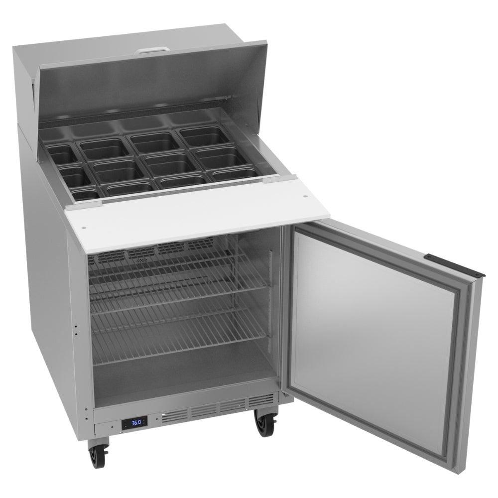 Beverage-Air 27" Sandwich / Salad 12 Pan Refrigerated Prep Table with 1 Door