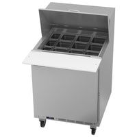Beverage-Air 27" Sandwich / Salad 12 Pan Refrigerated Prep Table with 1 Door