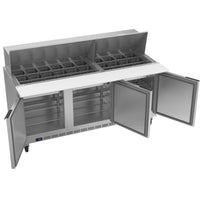 Beverage-Air 72" Sandwich/Salad Refrigerated Prep Table with 3 Doors