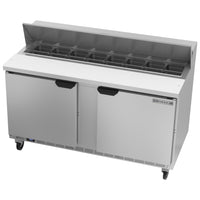 Beverage-Air 60" Sandwich / Salad 16 Pan Refrigerated Prep Table, 2 Doors