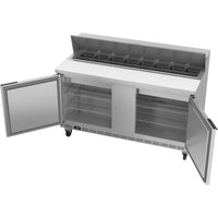 Beverage-Air 60" Sandwich / Salad 16 Pan Refrigerated Prep Table, 2 Doors
