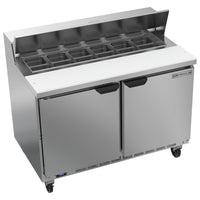 Beverage-Air 48" Sandwich / Salad 12 Pan Refrigerated Megatop Prep Table with 2 Doors