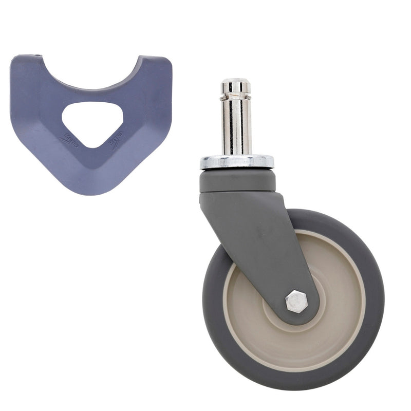 Metro MetroMax iQ 5" Polymer Swivel Stem Caster with Brake