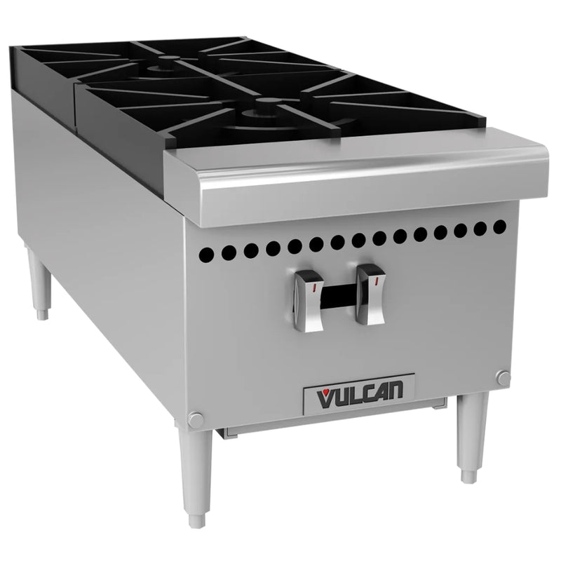 Vulcan 12" Two Burner Gas Hot Plate, 50,000 BTU