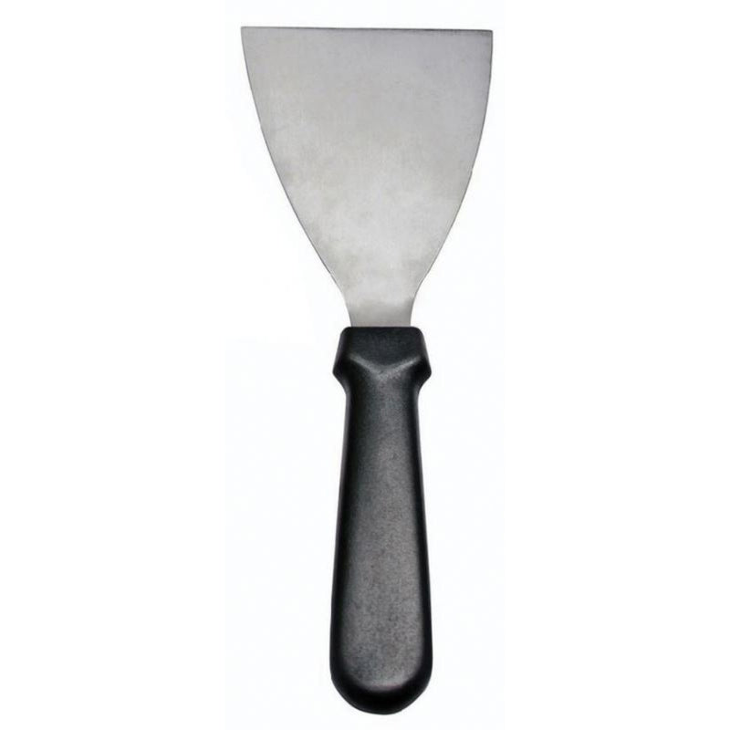 Nella 4.5" x 3" Pan Scraper, Plastic Handle, Black