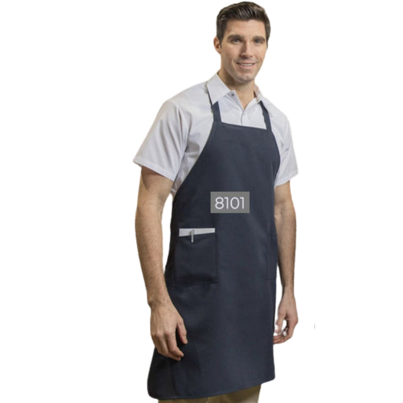 Premium Uniforms Bib Apron With No Pocket, Royal Blue